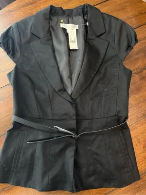 NWT Women’s Size 6 New York & Company Black Stretch Blazer thumbnail 1