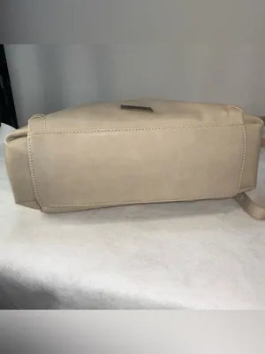 Frye And Co. Aurora Hobo Shoulder Bag Crossbody Strap Cream Whipstitch Pockets thumbnail 8