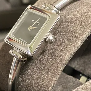 Auth Gucci 1900L Watch‎ Sapphire Crystal Silvertone Swiss Made Water Resistant thumbnail 7