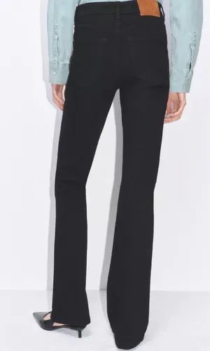 Zara Black Bootcut Leg - Slim Fit - Mid Rise Jeans thumbnail 5