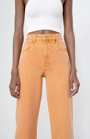 ZARA Orange  Pants thumbnail 2