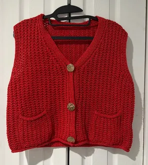 SheIn Buttoned Knit Sweater Top thumbnail 1