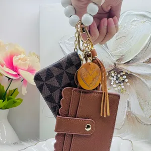 Mama Double Joy Wallet Wristlet Style D Brown thumbnail 7