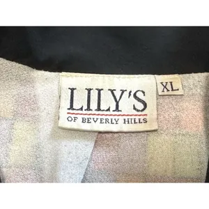 Vintage Lily’s of Beverly Hills Windbreaker Jacket XL Color Block 80s 90s Retro thumbnail 7