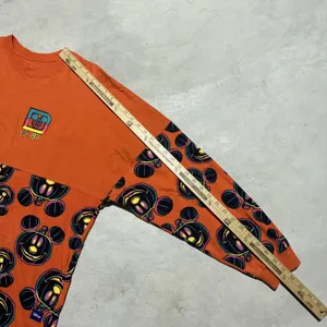 Mickey Mouse Halloween Spirit Jersey Adult SZ Large Walt Disney World AOP Spooky thumbnail 7