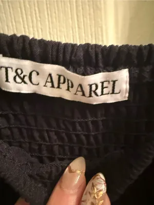 Source Unknown Black Smocked Romper with Wide Straps thumbnail 2