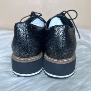Exé Platform Loafers Metallic Black Scale Print Size 41 thumbnail 5
