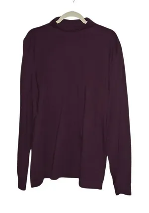 Lands' End Plum Purple Longsleeve cowlneck Shirt. Size XL thumbnail 1