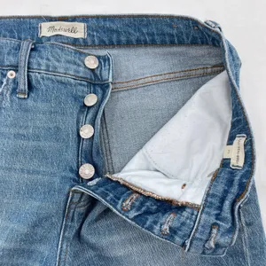 Madewell Cali Demi-Boot Blue Jeans Light Denim High Waisted Button Fly Size 29 thumbnail 4