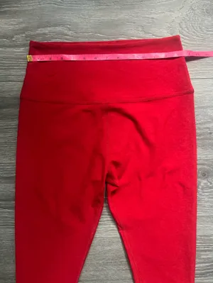Beyond Yoga Red Space Dye Active Gym Pilâtes Workout Exercise Leggings Size XL thumbnail 6