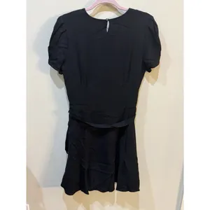 Polo Ralph Lauren Dress Womens Size 8 Black Lined Short Puff Sleeve Wool Blend thumbnail 5
