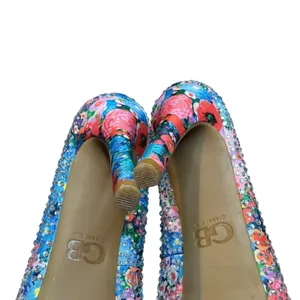 Gianni Bini Shoes Womens Size‎ 6.5 Floral Rhinestone Pumps Stiletto Heels thumbnail 11