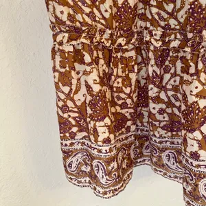 Anthropologie Love the Label Maxi Dress S Cottagecore Smocked Tiered Block Print thumbnail 5