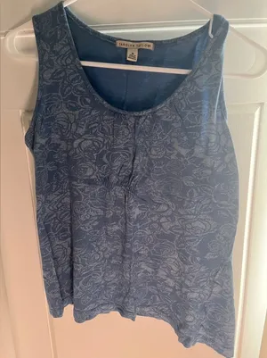 Carolyn Taylor Blue Tank Top Size M thumbnail 1