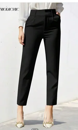 SHEIN Aveloria High Waisted Cropped Women’s Black Pants thumbnail 4