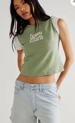 Free People Down To Earth Tee thumbnail 1