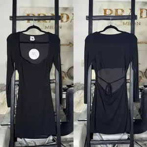 Princess Polly Nolan Long Sleeve Mini Dress Black Womens US 8 New NWT thumbnail 5