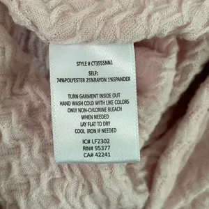 Sanctuary Pink Textured Long Sleeve Top Women’s XL Lettuce Hem Ruffle Edge thumbnail 5