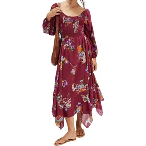 Free People Floral Morning Glory Maxi Dress Size Large thumbnail 8