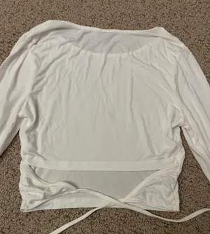 Long sleeve crop top White Size M thumbnail 2