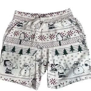 Peanuts Snoopy Christmas Holiday Sleepwear Pajama Shorts Size XS Petite thumbnail 2