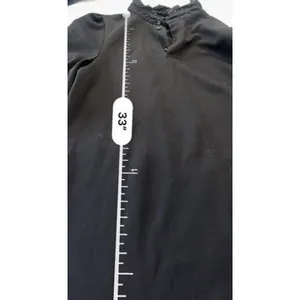 Tuckernuck Pomander Place Black Charlotte Terry Ruffle Collar Shirt Dress Medium thumbnail 12
