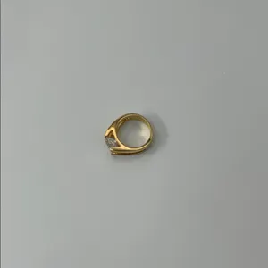 Fashion Jewelry Gold Ring with Sparkling Gem thumbnail 10