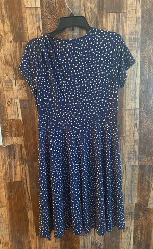 Kaileigh women's blue Polka dot dress size large 39 length x 18 width thumbnail 3