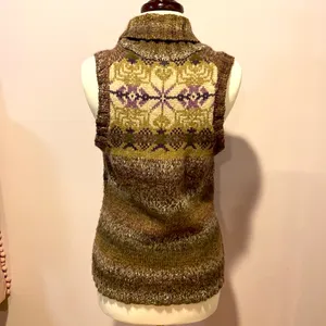 Woolrich Sweater Vest sz M Green Size M thumbnail 3