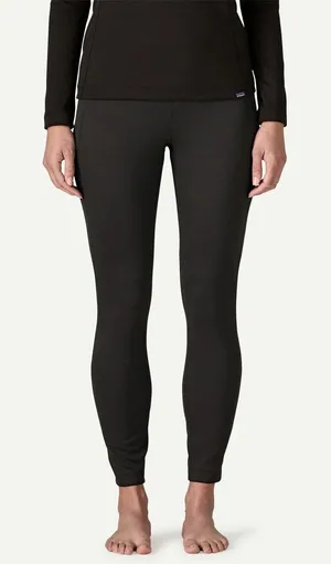 Patagonia Womens Capilene Midweight Leggings XS Black Base Layer Hiking Outdoor thumbnail 1