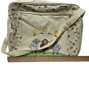 Vintage Angelito Diaper Bag Yellow Gender Neutral Lambs Sheep Baa Baa thumbnail 7