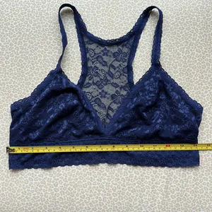Navy Racerback Bralette Size L thumbnail 5