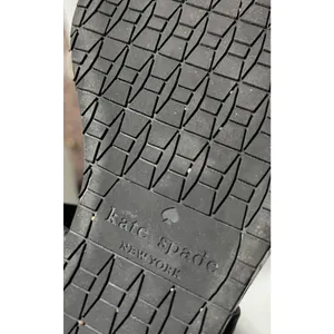 KATE SPADE black leather sandals with white‎ polka dot platforms size 8.5 thumbnail 6
