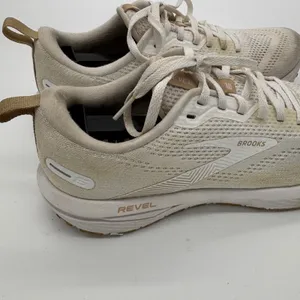 Brooks Revel 6 White Tan Running Shoes Womens 9 thumbnail 8