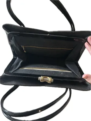 Vintage Black Purse Leather thumbnail 2