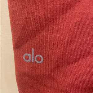 Womens ALO Yoga Capris Cropped Leggings Orange thumbnail 4