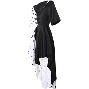 Cruella Devil Costume Women's Coat Dress Cosplay Outfit Halloween X-LARGE thumbnail 3