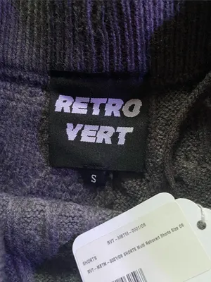 🆕 RETROVERT Gradient knit Cable knit shorts Gray thumbnail 5