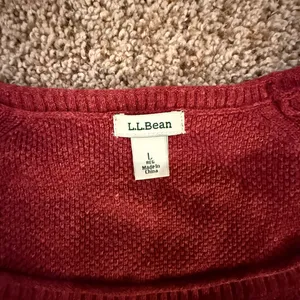 L.L. Bean Women's Rich Red Crew Neck Sweater thumbnail 3