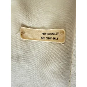 Vintage Cream Double Breasted Trench Coat Women's Long Sleeves M thumbnail 6