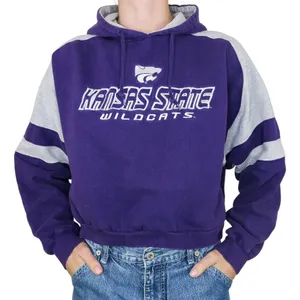 National Collegiate Athletic Association Vintage 90s Kansas State Wildcats Cropped Hoodie thumbnail 1