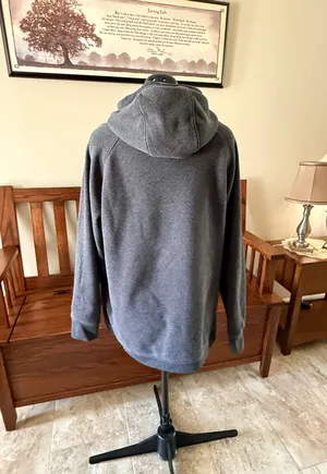 Active Life Women’s Solid Gray Fleece Pullover Hoodie XL Long Sleeve Pockets. thumbnail 3