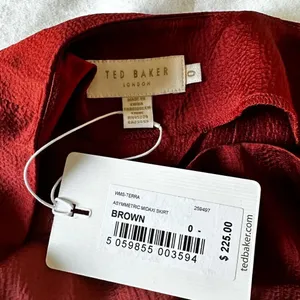 NWT Ted Baker Terra Asymmetric Midaxi Skirt, Size0 (USA size 2) thumbnail 5