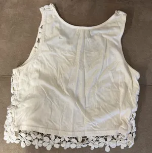 Pacsun LA Hearts White Crochet Tank thumbnail 4