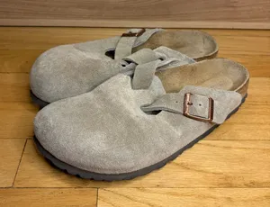 Birkenstock Boston Suede Soft Footbed Sandals - Size 39 thumbnail 1