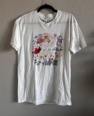 Disney Short Sleeve Tee M White thumbnail 1