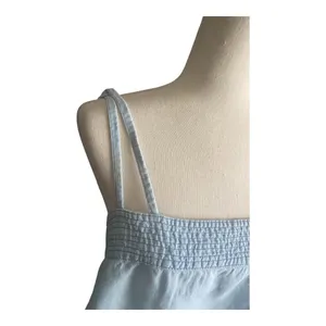 Zara Ara-Blue Chambray Mini Dress-Size Large thumbnail 3