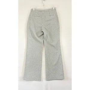 Wilfred Aritzia Gingham Wide Leg Trousers Black White‎ Checkered Side Zip Small thumbnail 2