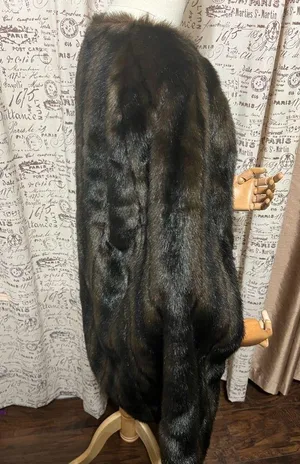 Brown Faux Fur Cape sz M / L thumbnail 7