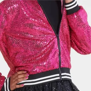 Popstar Sequin Halloween Costume Jacket One Size Fits Most nwt hot pink thumbnail 3